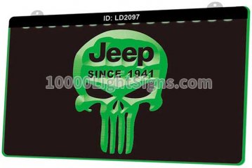 LD2097 Jeep Since 1941 Skull