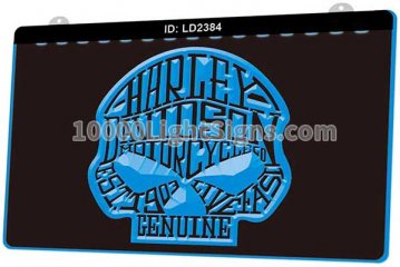 LD2384 Harley Davidson Motor Cycles Skull