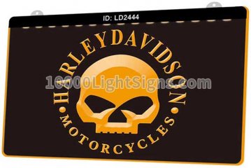 LD2444 Harley Davidson Motor Cycles Skull