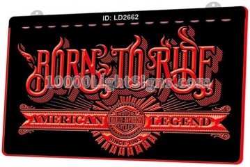 LD2662 Harley Davidson Motor Cycles Born To Ride