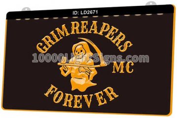 LD2671 Motorcycle Club MC Biker Grim Reapers Forever