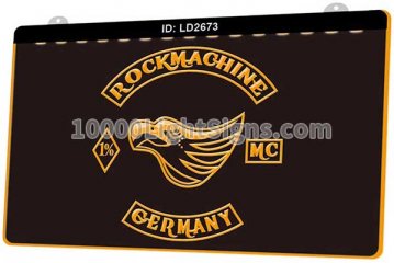 LD2673 Rockmachine Germany Motorcycle Club MC