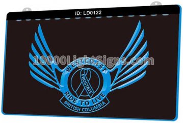 LD0122 Westcoast Motorcycle Ride To Live Prostate British Columbia