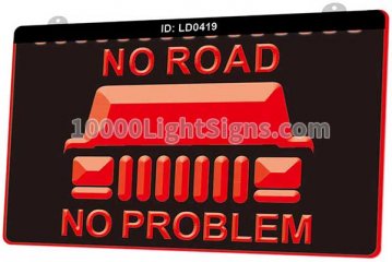 LD0419 No Road No Problem Jeep