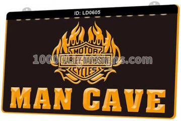 LD0605 Harley Davidson Motor Cycles Man Cave
