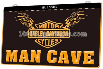 LD0606 Harley Davidson Motor Cycles man Cave