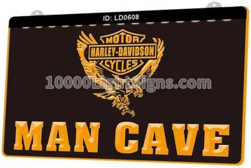 LD0608 Harley Davidson Motor Cycles Man Cave Man Cave