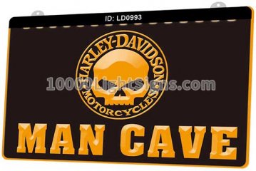 LD0993 Harley Davidson Motor Cycles Man Cave