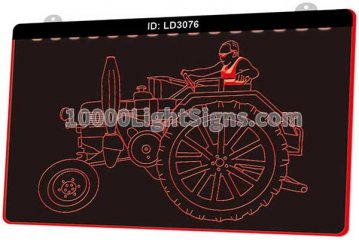 LD3076 Vintage Agricultural Tractor