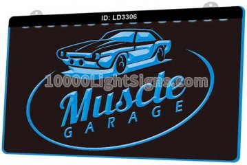 LD3306 Classic Car Muscle Garage