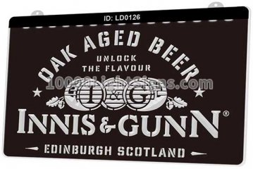 LD0126 Innis & Gunn Oak Aged Beer Unlock the Flavour Edinburgh Scotland