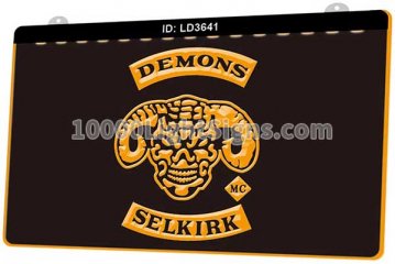 LD3641 Demons Selkirk Motorcycle MC