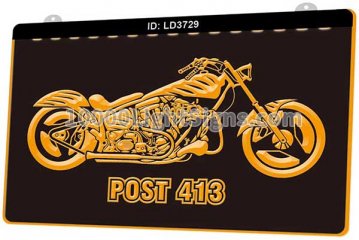LD3729 Motorcycle Post 413