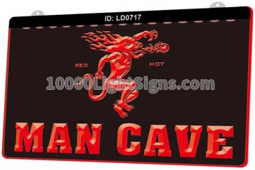LD0717 Red Hot Fireball Whiskey Man Cave