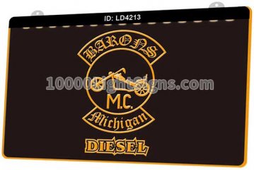 LD4213 Barons Michigan MC Motorcycle Club Diesel