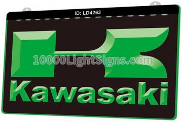 LD4263 Kawasaki Racing Motorcylce