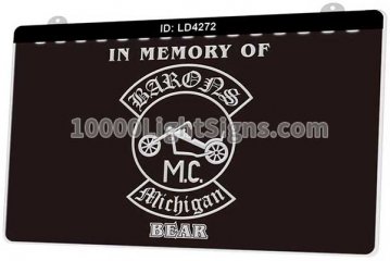 LD4272 Barons Michigan Motorcycles MC In Memory of B