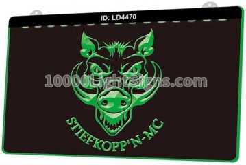 LD4470 Sttefkoppn MC Motorcycles Boar Head