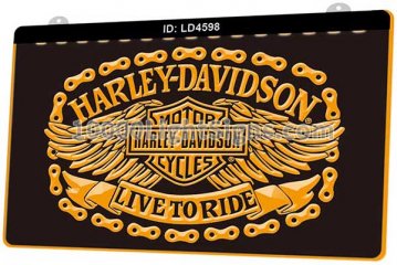 LD4598 Harley Davidson Motor Cycles Live Toride