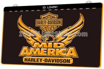 LD4591 Harley Davidson Motor Cycles Mid America