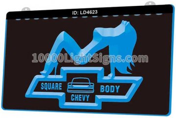 LD4623 Square Body Chevy Car Sexy Girl