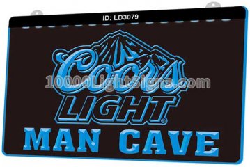 LD3079 Coors Light Beer Man Cave
