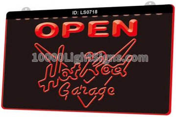 LS0718 Hot Rod Garage Beer Open Bar