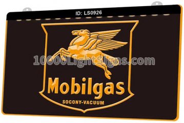 LS0926 Mobil Gas Rd Porcelain Pump