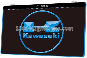 LS0928 Kawasaki Racing Motorcylce
