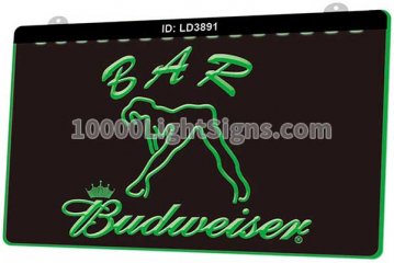 LD3891 Budweiser Exotic Dancer Stripper Bar