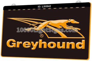 LS0942 Greyhound Dog Bus Travel