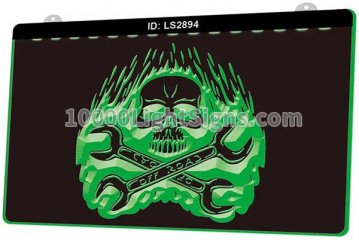 LS2894 Jeep Sport Off roading Car Skull