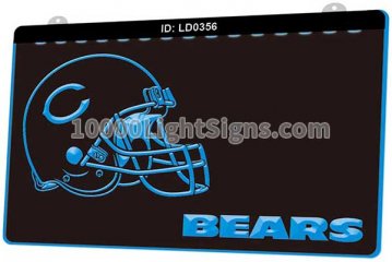 LD0356 Chicago Bears NFC NFL Helmet Sports