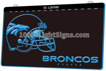 LD0360 Denver Broncos AFC NFL Helmet Sports