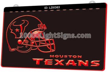 LD0363 Houston Texans AFC NFL Helmet Sports