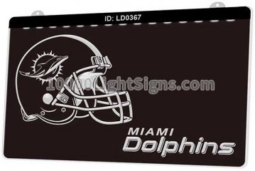 LD0367 Miami Dolphins AFC NFL Helmet Sports