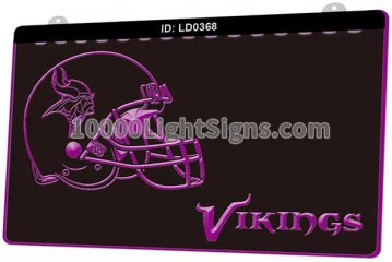 LD0368 Minnesota Vikings NFC NFL Helmet Sports