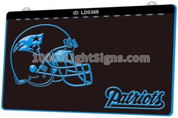 LD0369 New England Patriots Helmet AFC NFL Sports