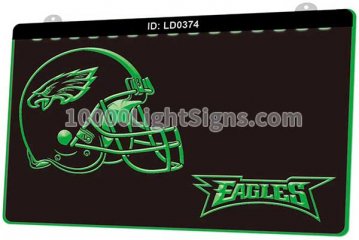LD0374 Philadelphia Eagles NFC NFL Helmet Sports
