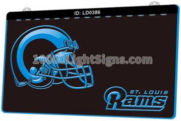 LD0386 Los Angeles Rams NFC NFL Helmet Sports