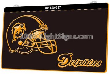 LD0387 Miami Dolphins AFC NFL Helmet Sports