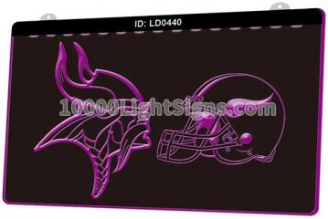 LD0440 Minnesota Vikings Helmet Sports