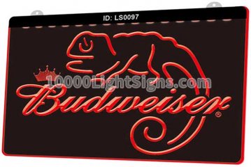 LS0097 Budweiser Frank Lizard Beer Bar