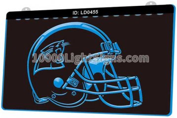 LD0455 Carolina Panthers NFC NFL Helmet Sports