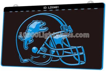 LD0461 Detroit Lions NFC NFL Helmet Sports