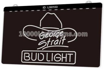 LS0103 Bud Light George Strait Bar Pub