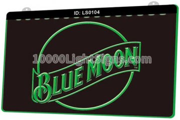 LS0104 Blue Moon Beer Bar Pub Club