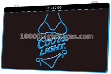 LS0105 Coors Light Beer Bikini Bar Pub