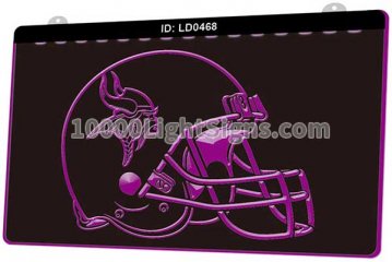 LD0468 Minnesota Vikings NFC NFL Helmet Sports