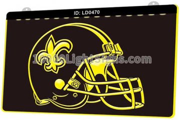 LD0470 New Orleans Saints NFC NFL Helmet Sports